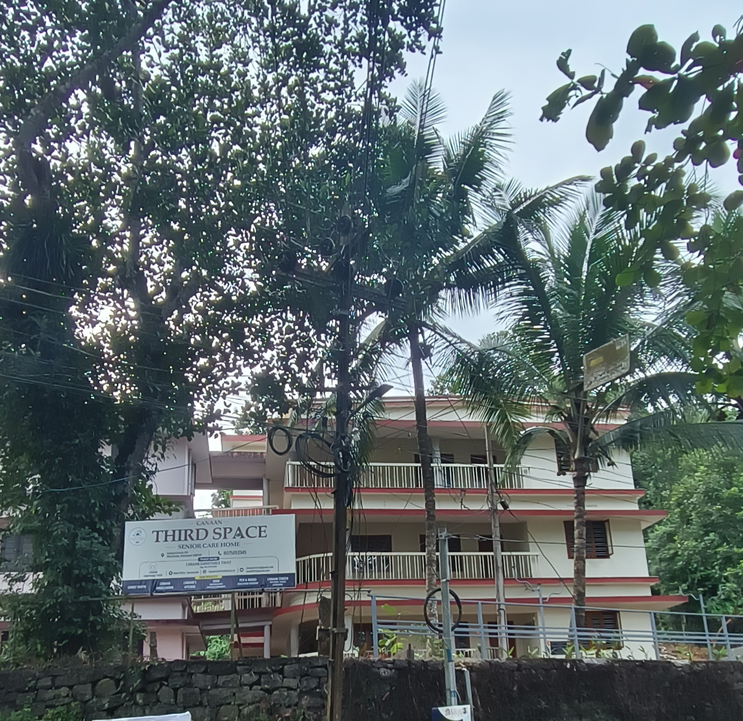 Third Space Senior Care Home entrance and signage at the facility in Manimala